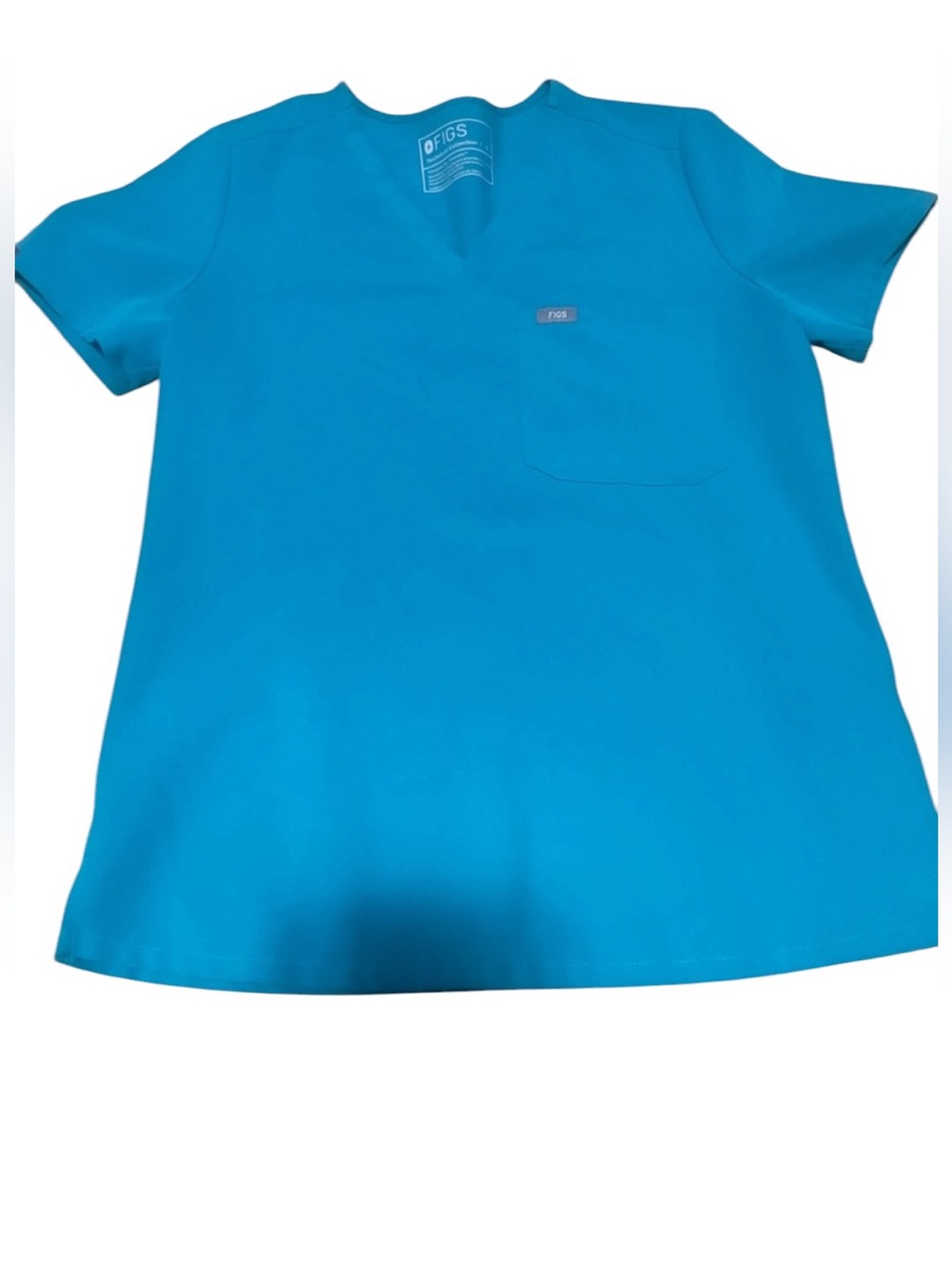 FIGS Catarina One Pocket Scrub Top Teal Size Small Good Condition 💙
